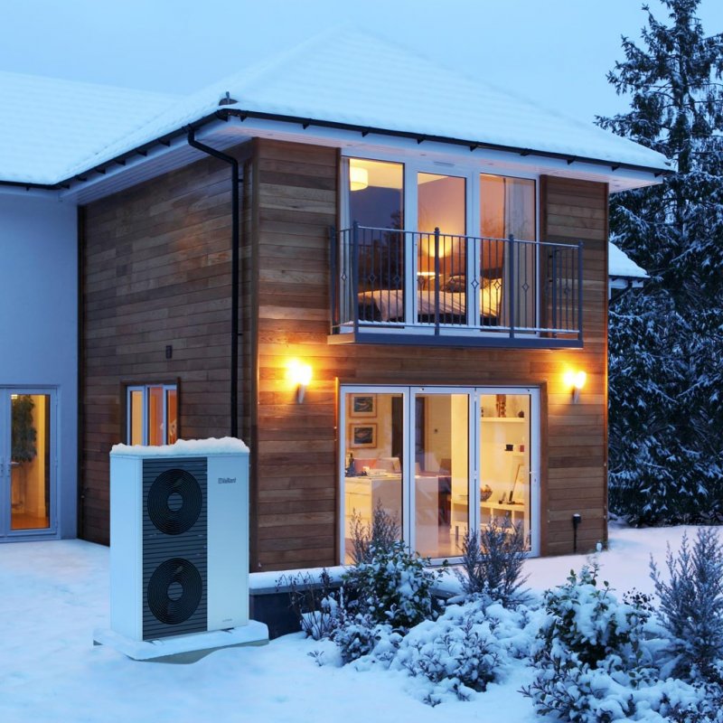 Vaillant Zestaw aroTHERM Split VWL 105/5 AS + VWL 128/5 IS + VRC 720 Kod 0010044157 