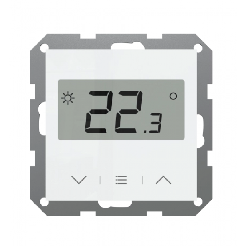 Tech Sinum FR-S2 regulator pokojowy, przewodowy SBUS, doramkowy 55x55mm, kolor biały kod WG.23.0052