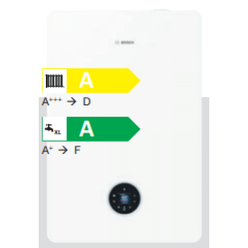 Bosch Condens 5700i WT 24/48 pakiet kocioł dwufunkcyjny, z wbudowanym zasobnikiem 48l, regulato CW400, moduł K30RF , zestaw kominowy do szachtu KOD 8734100828 