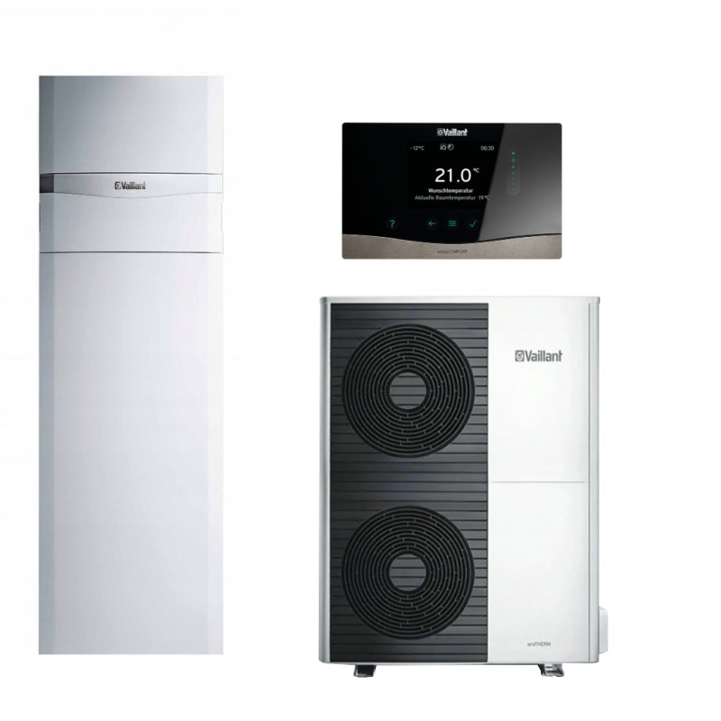 Vaillant Zestaw aroTHERM Split VWL 105/5 AS + VWL 128/5 IS + VRC 720 Kod 0010044157