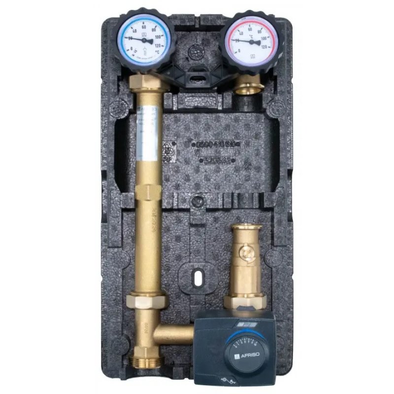 Afriso Grupa pompowa PrimoTherm 180-2 DN25 Vario, zawór mieszający, siłownik ARM 343, bez pompy kod 77300 