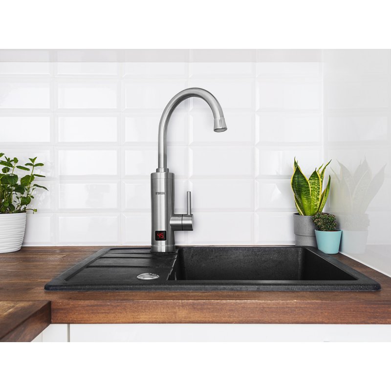 Noveen Przepływowy podgrzewacz wody 2w1 (podgrzewacz i bateria) IWH850 INOX 