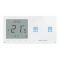 Tech Sinum WZR-02P dwupolowy dotykowy szklany włącznik rolet z regulatorem temperatury bezprzewodowy biały kod WG.23.0022