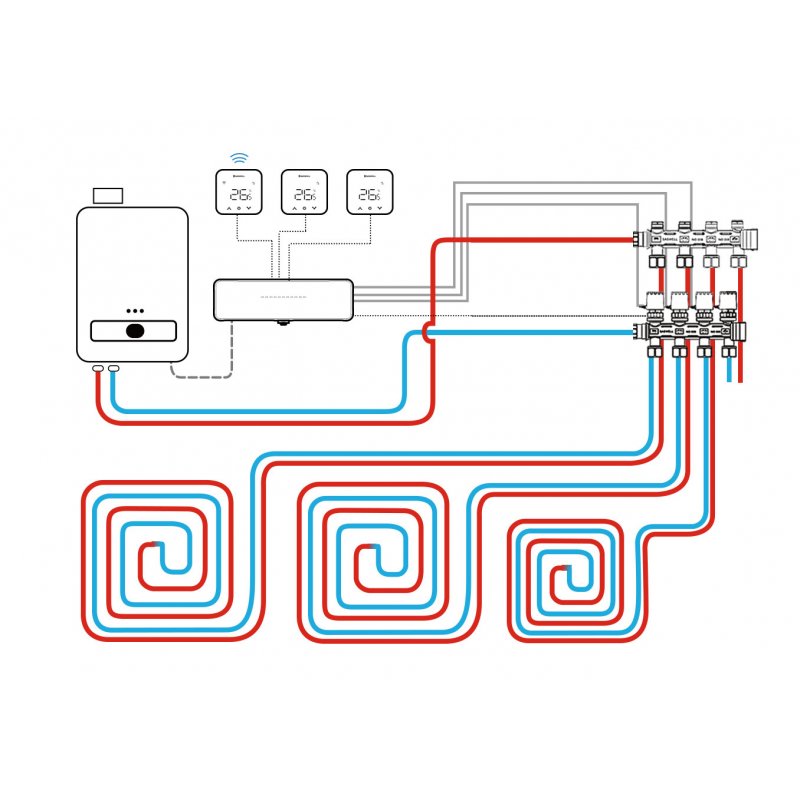 Euroster TSWIFI Regulator temperatury do systemu T8WIFI STERFLOOR Kod ETSWIFI 