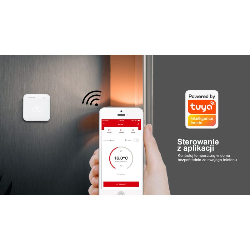 Euroster TSWIFI Regulator temperatury do systemu T8WIFI STERFLOOR Kod ETSWIFI 