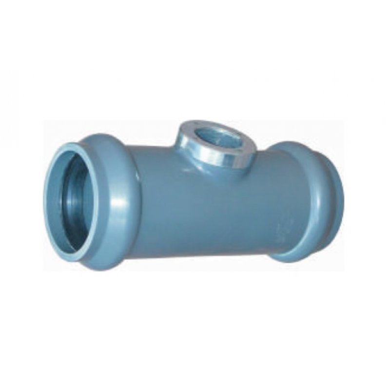 Kaczmarek Trójnik ciśnieniowy kielichowy PVC 160xGW2.0"/90 PN10 ANPL (z gwintem wewnętrznym i uszczelką) popiel kod 0227721490