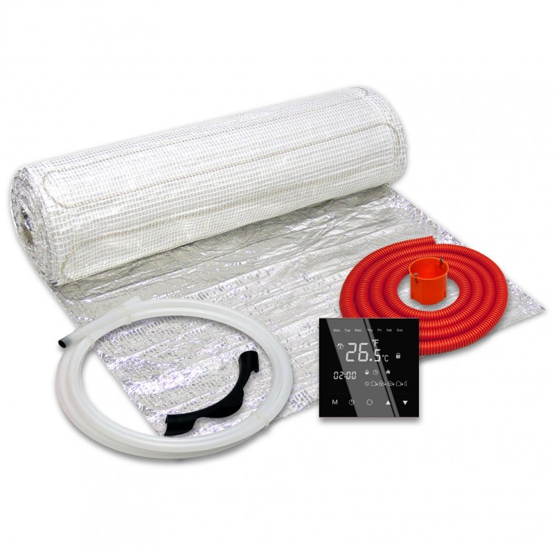 Thermoval Zestaw ogrzewania podłogowego z matą grzewczą WT 2010 AL, 150 W/m2, 7,0 m2, 1050 W, regulator TVT 30 CS kod 5901812598493