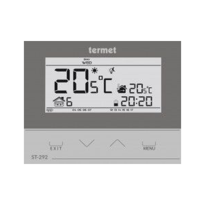 Termet Gold Plus II 25 + zasobnik SWK 100 L + regulator Termet ST-292 V3 przewodowy + czujnik temperatury kod WKP58T100100K/PLAT 
