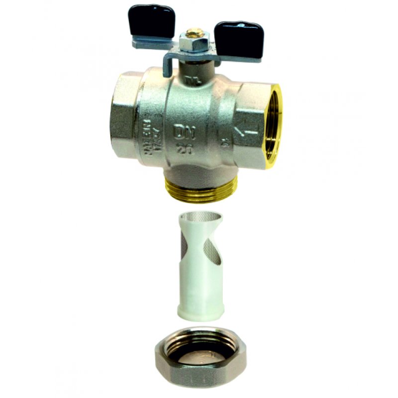 Womix Zawór kulowy z wbudowanym filtrem Easyflux 1 1/2” kod 100105