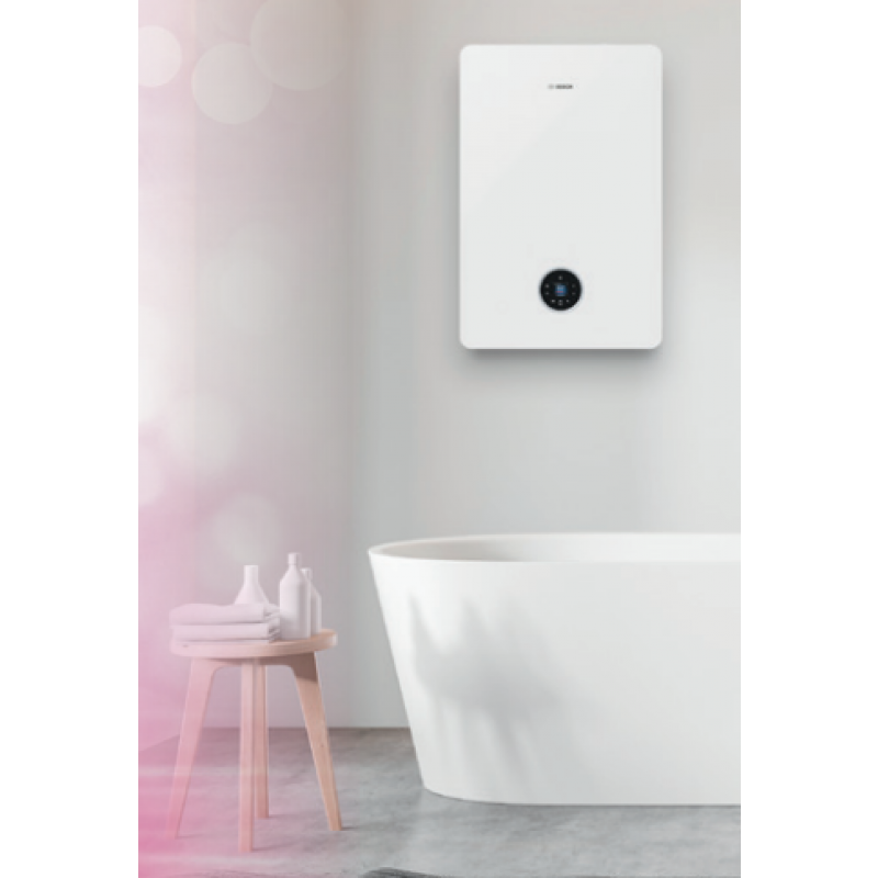 Pakiet Bosch Condens GC5700iW 30/35 C 23 kocioł kondensacyjny dwufunkcyjny + regulator CT200 + zestaw do szachtu 80/125 2581 kod 8734100874 