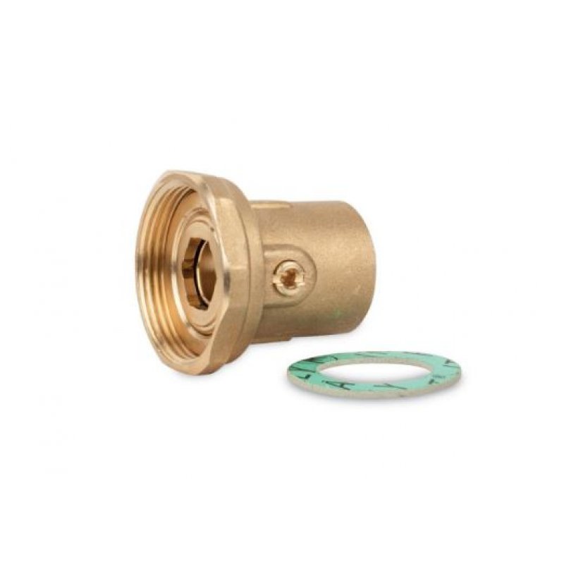 Womix Zawór kulowy P 25 przypompowy 1" z mosiężną nakrętką G 1 1/2" uszczelką EPDM, kod 700540