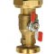 Womix Zawór kulowy S 1 1/4" przypompowy z żeliwną nakrętką G 2" uszczelką EPDM, kod 700611