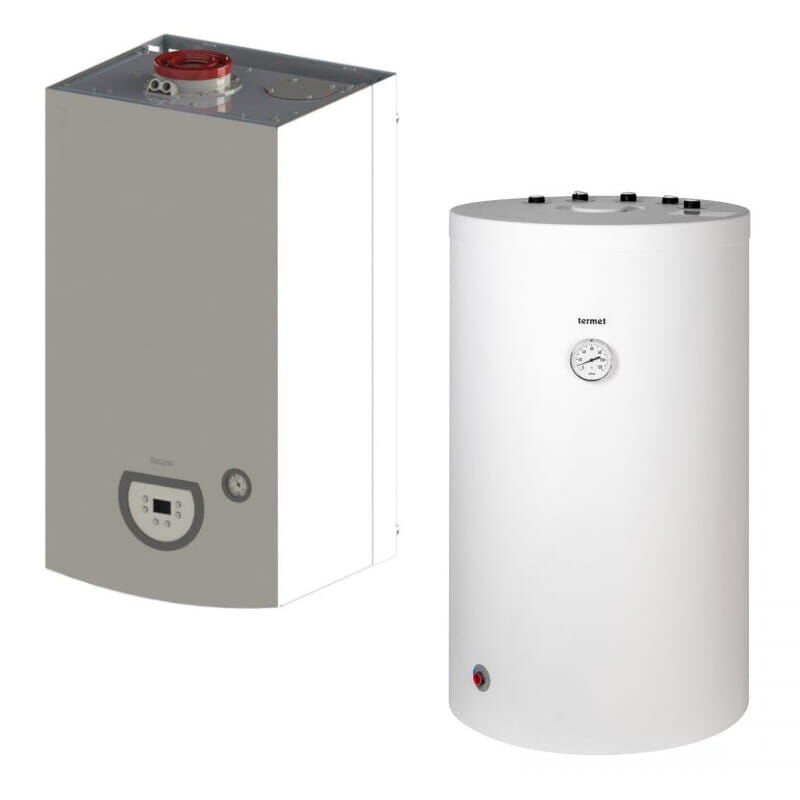 Termet Silver Pro 20 Kocioł kondensacyjny 20 kW, jednofunkcyjny, wiszący + zasobnik SWK 100 L kod WKP61510000 00-17