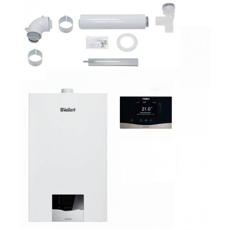 Vaillant VCI 26CS/1-5 ecoTEC plus z dodatkowym zasobnikiem 20L + sensoCOMFORT 720 + zestaw do szachtu kod 0010043668