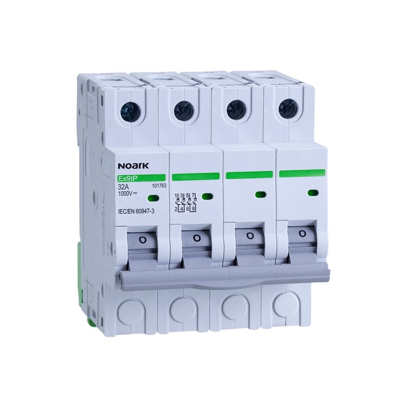 NOARK Rozłącznik izolacyjny DC do aplikacji fotowoltaicznych, szer. 4 moduły, 4-bieg., 32A,  1000V DC kod: 101763