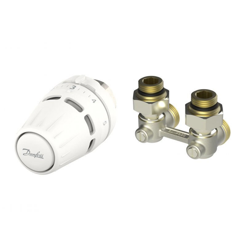 Danfoss Zestaw czujnika, RA, RLV-KB, ½", Kątowy kod: 015G5309