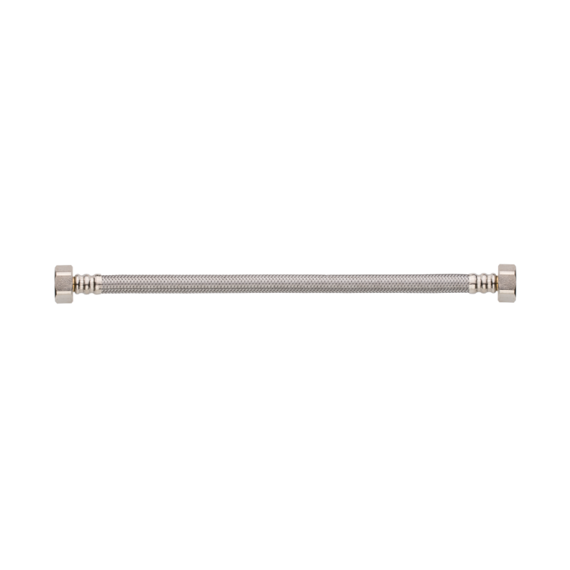 Invena Wężyk w oplocie ze stali nierdzewnej z GW/GZ 30cm 1/2" GW 1/2" GZ Kod WS-07-030-G 