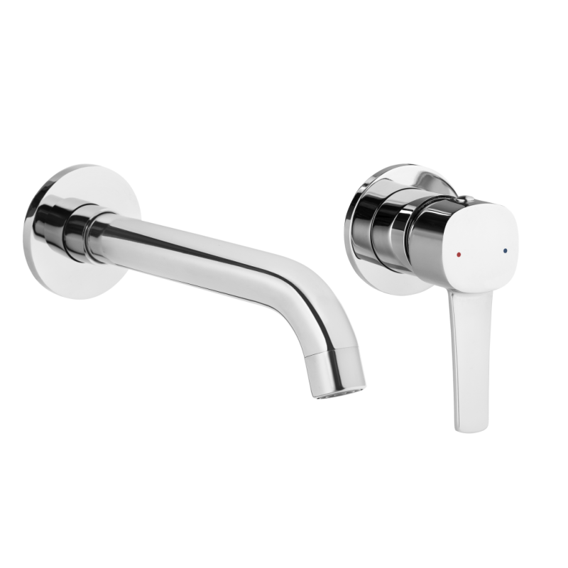 Invena Bateria umywalkowa podtynkowa, GLAMOUR, INVENA TREND chrom Kod: BP-02-U01-V