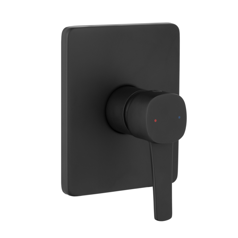 Invena Bateria podtynkowa 1-funkcyjna Glamour czarna Kod BP-02-4K1-V