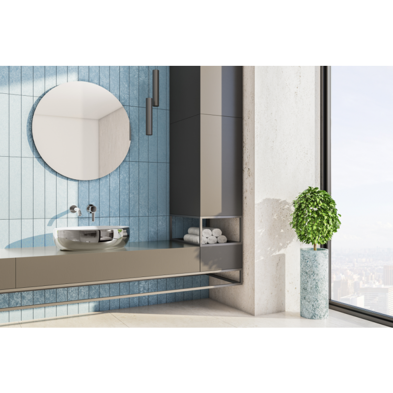 Invena Bateria umywalkowa podtynkowa, GLAMOUR, INVENA TREND chrom Kod: BP-02-U01-V 