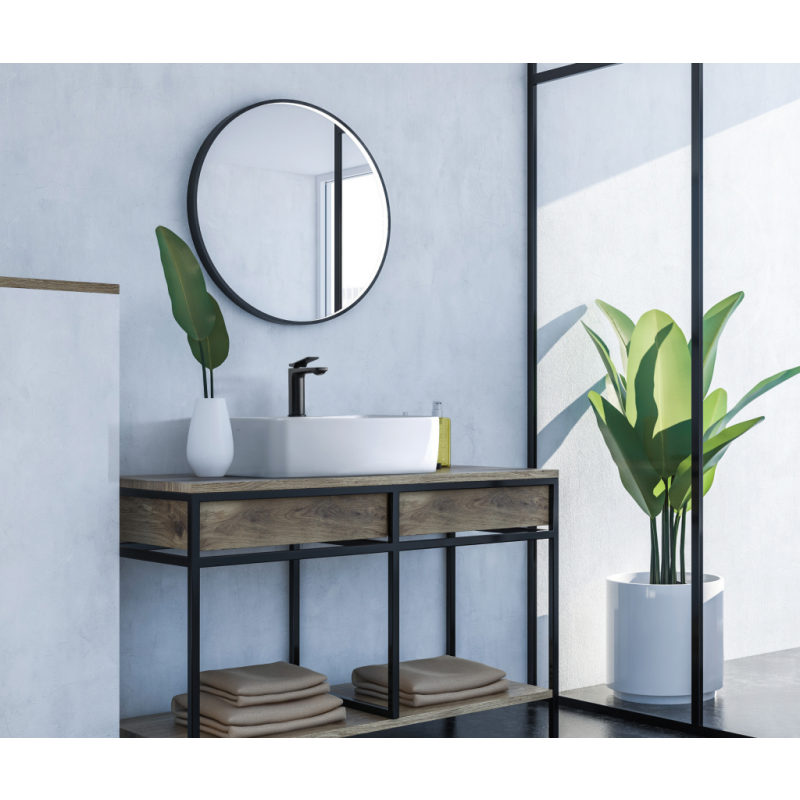 Invena Bateria umywalkowa Neri czarna Kod: BU-01-004-L 