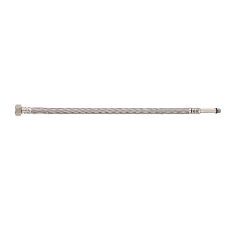 Invena Wężyk w oplocie ze stali nierdzewnej GW- GZ (końcówki krótkie WS-23 i długie WS-22) 40cm 1/2" GW M10 Kod WS-23-040-G 
