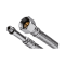 Invena Wężyk w oplocie ze stali nierdzewnej GW- GZ (końcówki krótkie WS-23 i długie WS-22) 80cm 1/2" GW M10 Kod WS-22-080-G