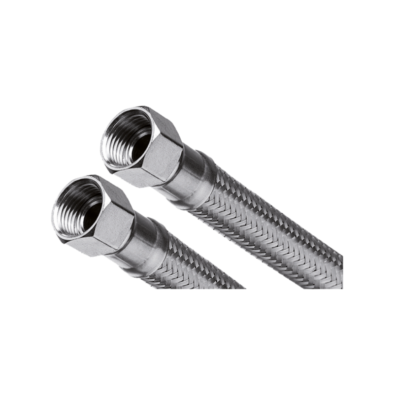 Invena Wężyk w oplocie ze stali nierdzewnej o przelocie GW 12 lub 15 mm z GW-GW 50cm 3/4" GW 3/4" GW Kod WS-50-050-G