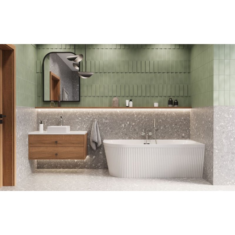 Invena Bateria wannowa Alonia chrom Kod: BW-70-001-V 