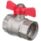 Invena Zawór kulowy z pokrętłem motylkowym z GW/GW 1/2 cal Kod ZK-02-015-L