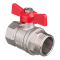 Invena Zawór kulowy z pokrętłem motylkowym z GW/GZ 1/2 cal Kod ZK-04-015-L