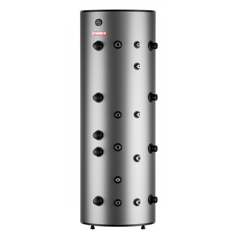 Termica Zbiornik buforowy 300l z dwiema wężownicami, ze stali nierdzewnej kod Z300B2W