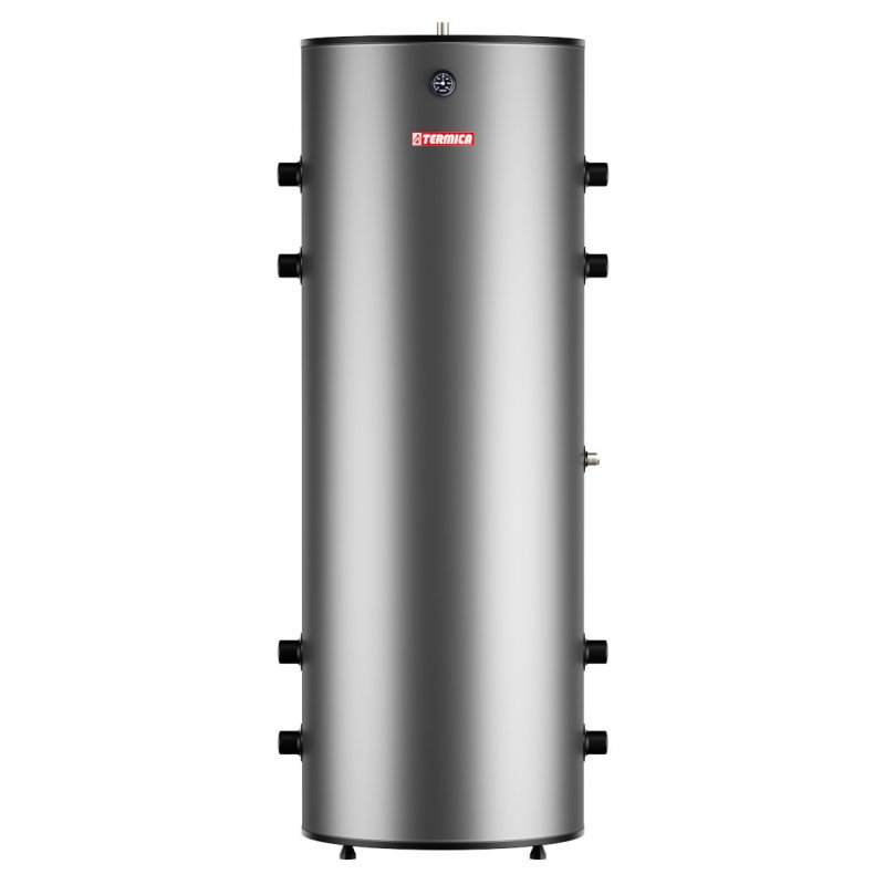 Termica 300 L Zasobnik do pomp ciepła z ośmioma mufami 5/4, stal nierdzewna Kod Z300PC