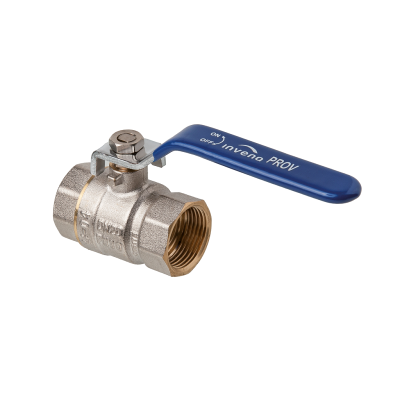 Invena Zawór kulowy typ ciężki Invena PROV z dźwignią stalową, z GW/GW 1 cal Kod ZK-61-025-Y