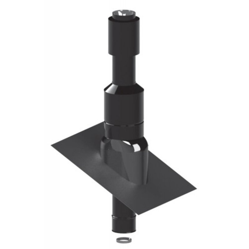 JEREMIAS zestaw powietrzno spalinowy pionowy 80/125, przejście przez dach Kod BOXTWIN04080/125