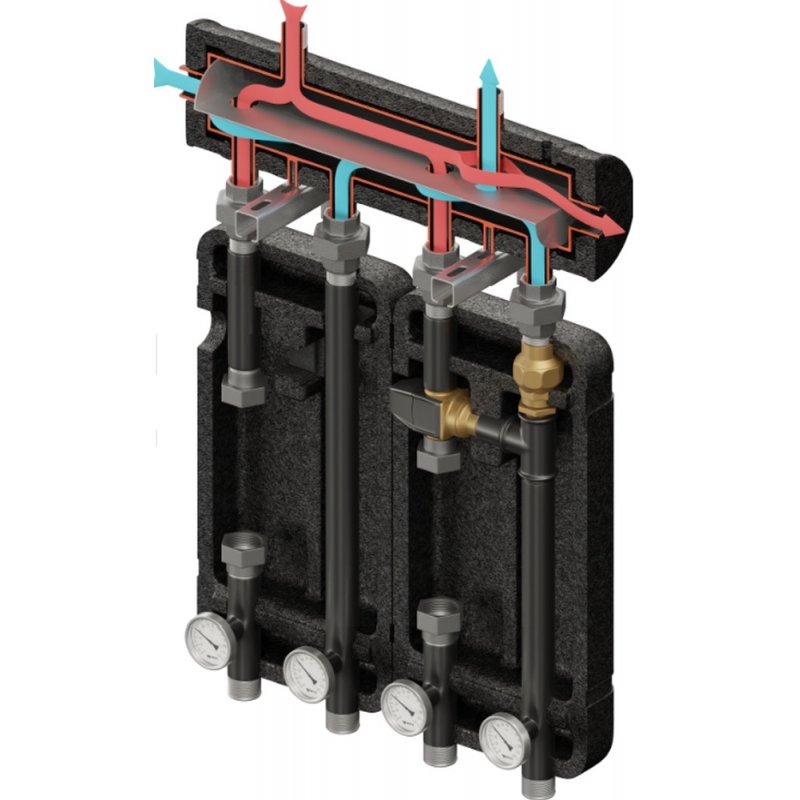 Elterm Brygada 2D+ 500 Zestaw hydrauliczny (KRE 2D+, UNI, VTA372) kod 840500
