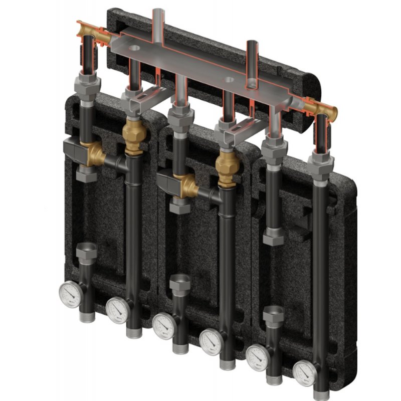 Elterm Brygada 3D+ 7055 Zestaw hydrauliczny (KRE 3D, UNI, 2xVTA372) kod 847055