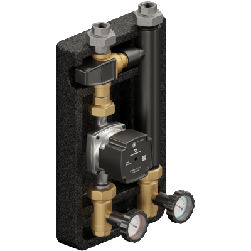 Elterm Grupa pompowa PRO termostatyczna VTA 322 + pompa DN25 GRUNDFOS Kod 629370