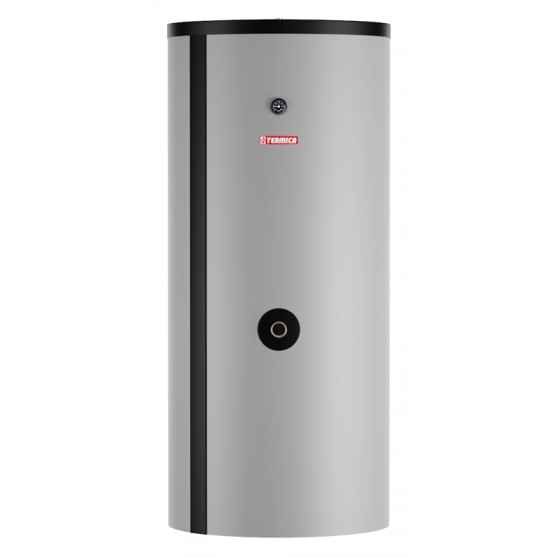 Termica 500 L wymiennik do pomp ciepła z wężownicą solarną, stal nierdzewna Kod W2W500pcs