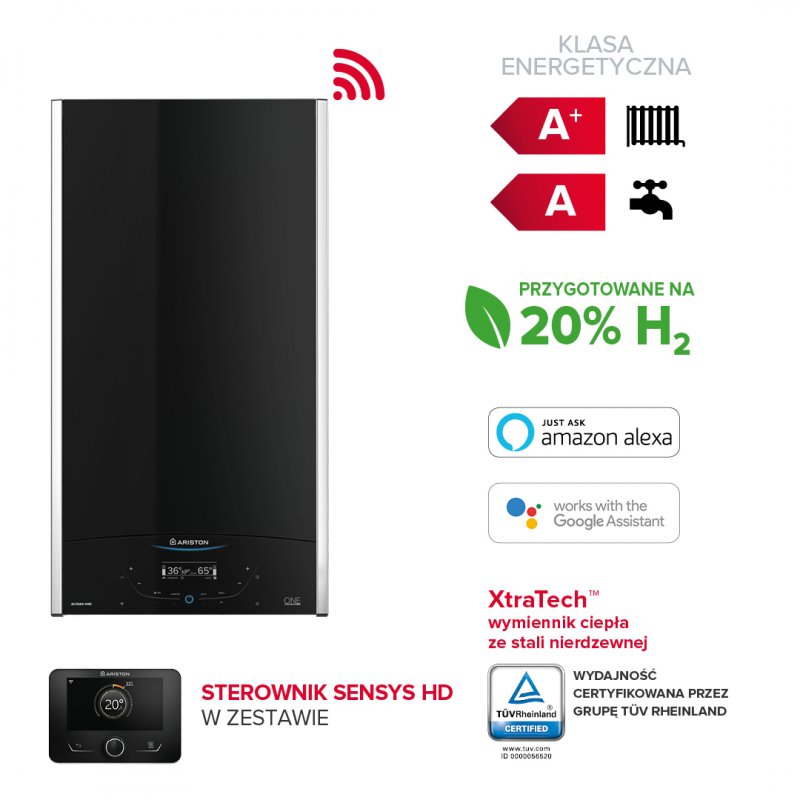 Ariston ALTEAS ONE+ NET 24 Kocioł kondensacyjny dwufunkcyjny 24kW kod 3301771 