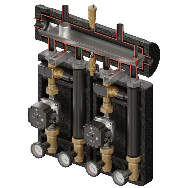 Elterm Kompania 2D+ PRO 375 (SKE 2DC+ 55kW, VTA322, VTA372, pompy DN25 Grundfos) kod 875375