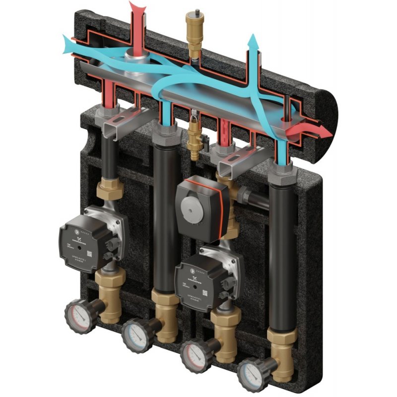 Elterm Kompania 2D+ PRO 460 (SKE 2DC+ 55kW, UNI, VRG432, pompy DN25 LFP, siłownik ARA) kod 875460