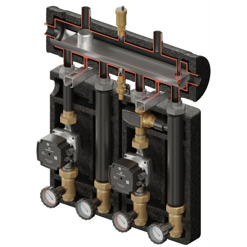 Elterm Kompania 2D+ PRO 570 (SKE 2DC+ 55kW, UNI, VTA372, pompy DN25 Grundfos) kod 875570