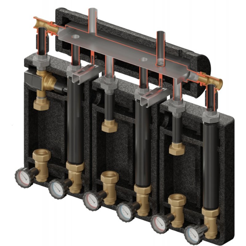 Elterm Brygada PRO 3D+ 7003 Zestaw hydrauliczny (KRE 3D, 2xUNI, VTA322) kod 867003
