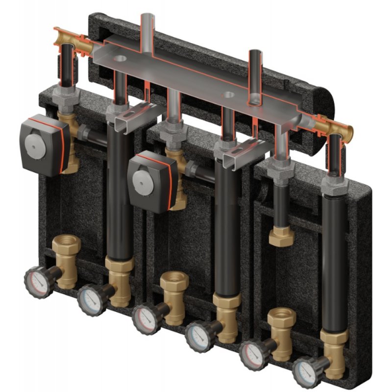 Elterm Brygada PRO 3D+ 7044 Zestaw hydrauliczny (KRE 3D, UNI, 2xVRG432, siłownik ARA) kod 867044