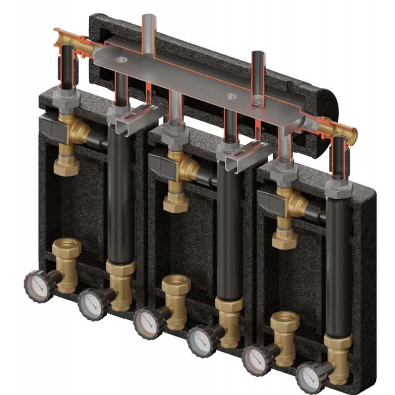 Elterm Brygada PRO 3D+ 7333 Zestaw hydrauliczny (KRE 3D, 3 x VTA322) kod 867333