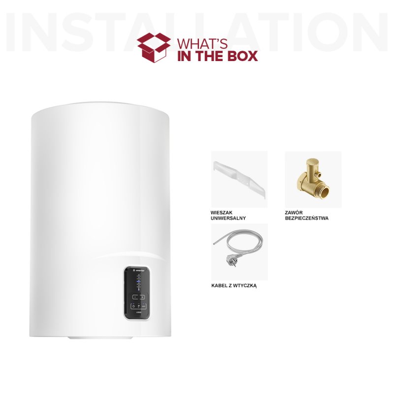 Ariston LYDOS ECO 100V Elektryczny pojemnościowy podgrzewacz wody, moc 1,8kW kod 3201889 