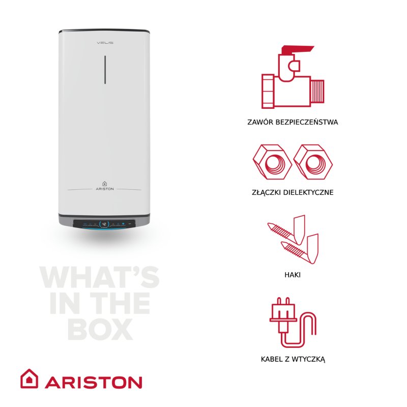 Ariston VELIS DUNE WIFI 100 EU Podgrzewacz elektryczny pojemnościowy 80l kod 4018002 