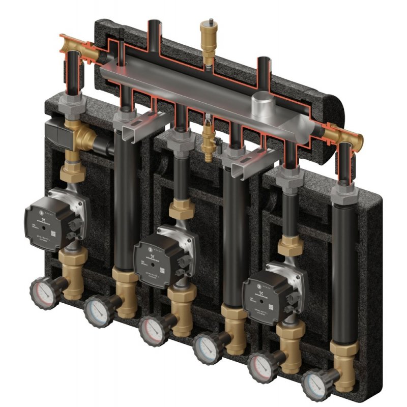 Elterm Kompania PRO 3D+ 9005 (SKE 2DC+ 55kW, 2xUNI, VTA372, pompy DN25 Grundfos) kod 879005