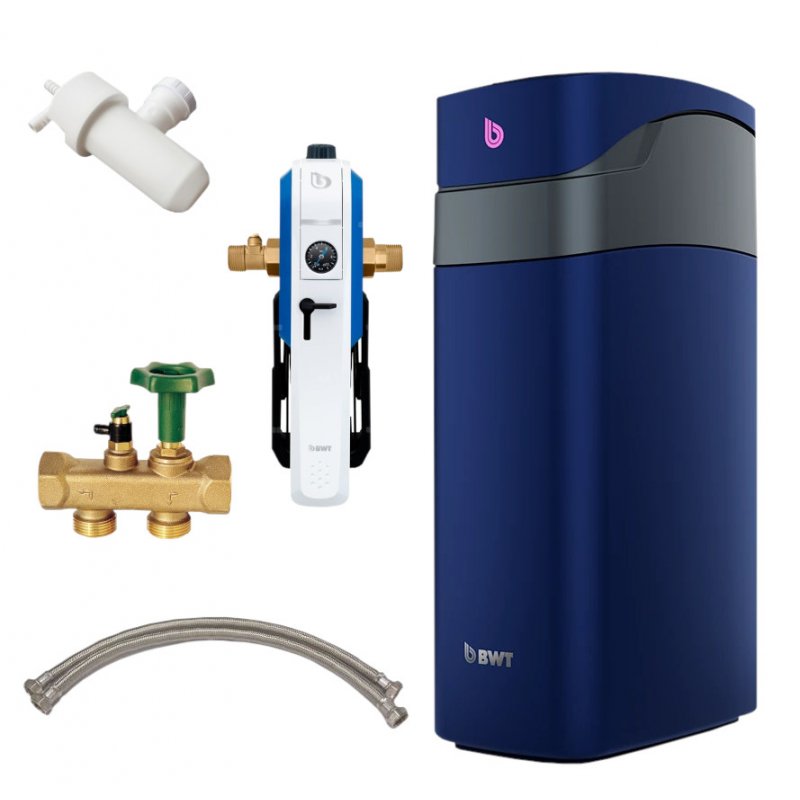 BWT Zestaw AQA Ultra - zmiękczacz Perlamat 25 BIO + Multiblock Inline + Filtr E1 HWS 1" + dodatki Kod 240102809